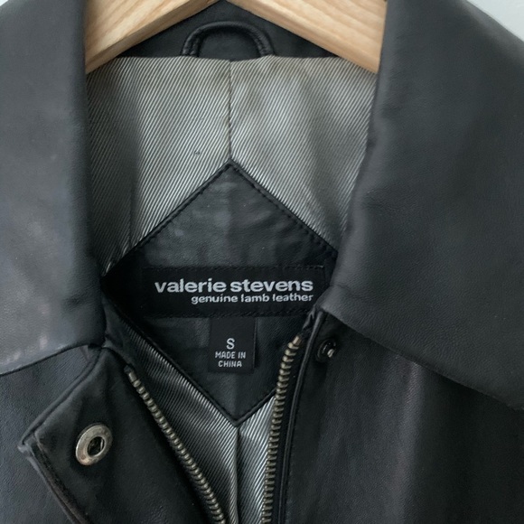 Valerie Stevens Lambskin Leather Jacket Sz S - Picture 2 of 6